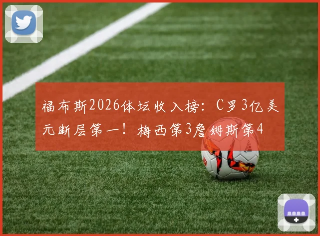 福布斯2026体坛收入榜：C罗3亿美元断层第一！梅西第3詹姆斯第4